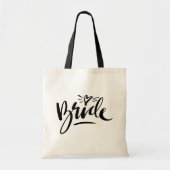 Stijlvolle scripttypografie bruiloft bruidecanvas  tote bag (Voorkant)