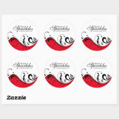 Stijlvolle Scroll Packaging Stickers (Vel)