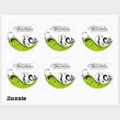 Stijlvolle Scroll Packaging Stickers (Vel)