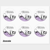 Stijlvolle Scroll Packaging Stickers (Vel)