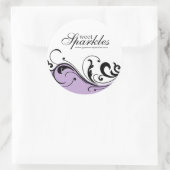 Stijlvolle Scroll Packaging Stickers (Tas)