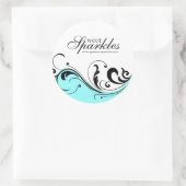 Stijlvolle Scroll Packaging Stickers (Tas)
