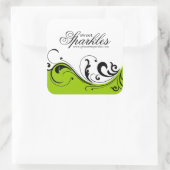 Stijlvolle Scroll Packaging Stickers (Tas)