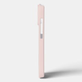 Stijlvolle serif monogram, gewone zwarte roze meis Case-Mate iPhone case (Achterkant / Links)