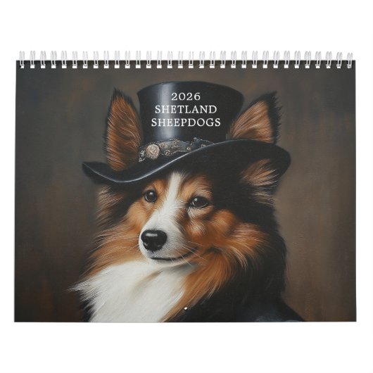 Stijlvolle Shetland Sheepdogs | Sheltie Kalender (Hoes)
