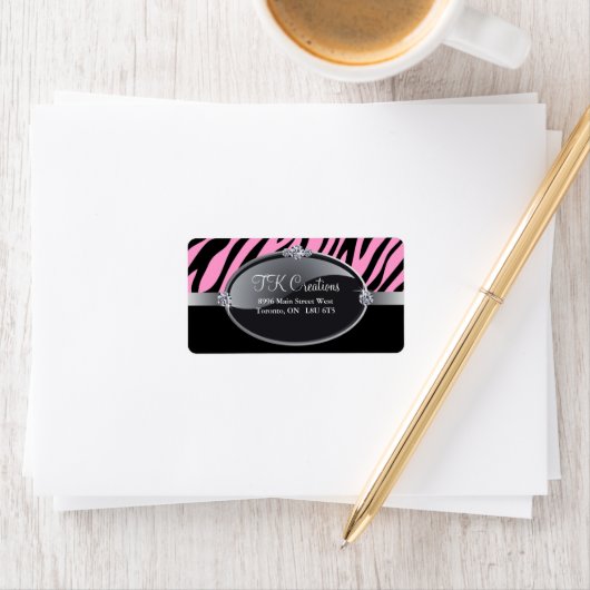 Stijlvolle sieraden designer Adresetiketten Etiket (Insitu)