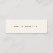 Stijlvolle Signature Script Cream Hang Label (Achterkant)