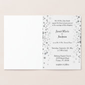 Stijlvolle Silver Confetti Stippen | Witte achterg Folie Kaarten (Binnen)