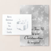 Stijlvolle Silver Foil - Gepersonaliseerd kerstfee Folie Kaarten (Display)