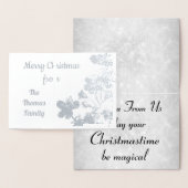 Stijlvolle Silver Foil - Gepersonaliseerd kerstfee Folie Kaarten (Display)