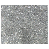 Stijlvolle Silver Glitter Glitz Foto Cadeaupapier (Vlak)
