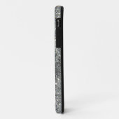 Stijlvolle Silver Glitter Glitz Foto Case-Mate iPhone Case (Achterkant/links)