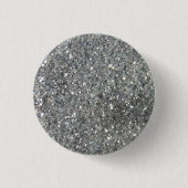 Stijlvolle Silver Glitter Glitz Foto Ronde Button 3,2 Cm (Voorkant)