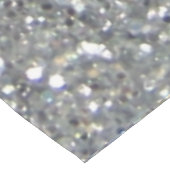 Stijlvolle Silver Glitter Glitz Foto Tafelkleed (Gekanteld)