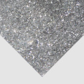 Stijlvolle Silver Glitter Glitz Foto Tissuepapier (Detail)