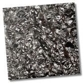 Stijlvolle Silver Metallic Folie Backsplash Tegeltje
