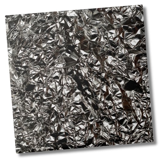 Stijlvolle Silver Metallic Folie Backsplash Tegeltje