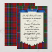 Stijlvolle Sinclair Tartan Plaid Custom Wedding Kaart (Voorkant / Achterkant)