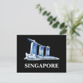 Stijlvolle Singapore Travel Briefkaart (Staand voorkant)