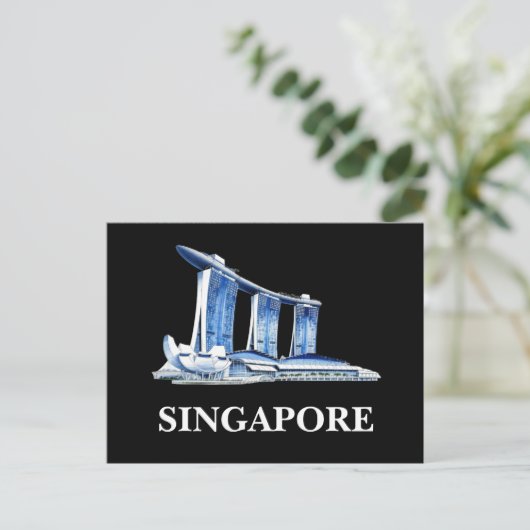 Stijlvolle Singapore Travel Briefkaart (Staand voorkant)