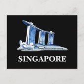 Stijlvolle Singapore Travel Briefkaart (Voorkant)