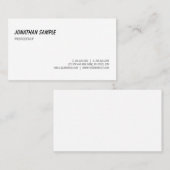 Stijlvolle Sjabloon bovenaan in Elegant Calligrafi Visitekaartje (Voorkant / Achterkant)