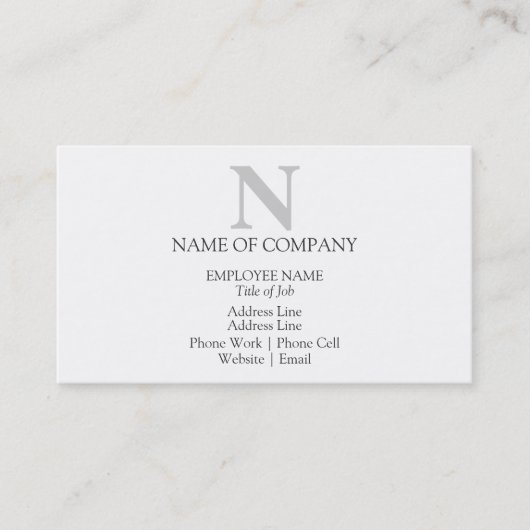 Stijlvolle Sjabloon Visitekaartje (Voorkant)