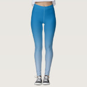 Stijlvolle Sky Blue-gradiënt Leggings (Voorkant)