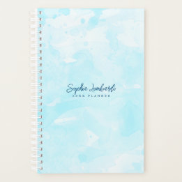 Stijlvolle Sky Blue Waterverf Wash Planner