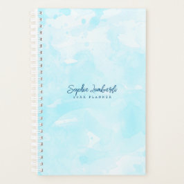 Stijlvolle Sky Blue Waterverf Wash Planner