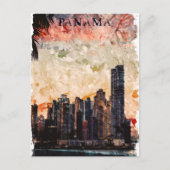 Stijlvolle skyline van Panama City Briefkaart (Voorkant)