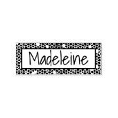 Stijlvolle slang Reptielpatroon Eigen naam Rubberstempel (Afrduk)