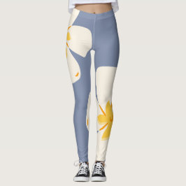 Stijlvolle Slate Grey Orchid Leggings
