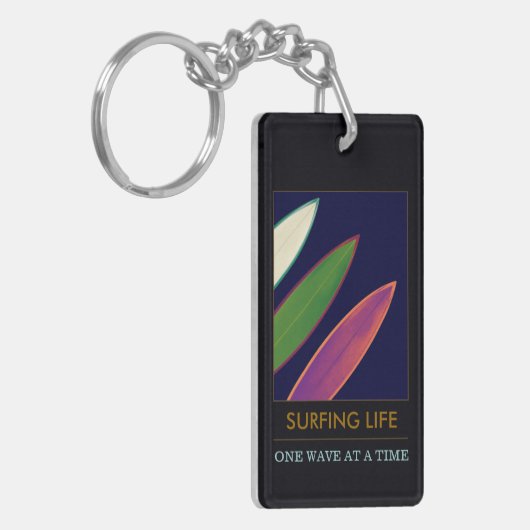 Stijlvolle Sleutelhanger voor surfduur Surf (Voorkant Links)