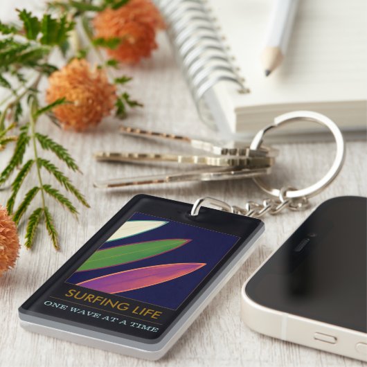 Stijlvolle Sleutelhanger voor surfduur Surf (Voorkant Rechts)
