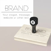 Stijlvolle slogan, adres of andere tekst rubberstempel