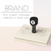 Stijlvolle slogan, adres of andere tekst rubberstempel