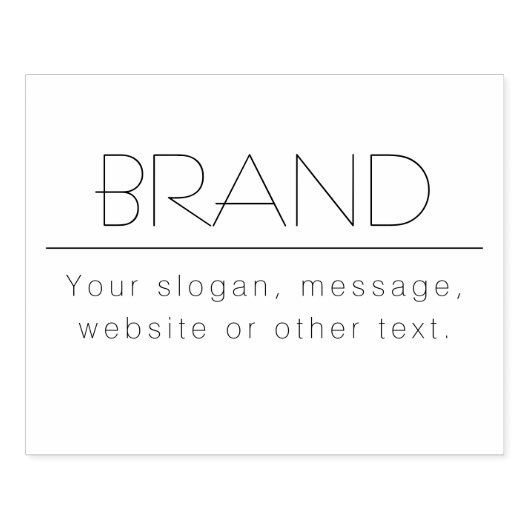 Stijlvolle slogan, adres of andere tekst rubberstempel (Afrduk)