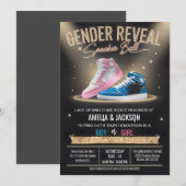 Stijlvolle Sneaker Ball Modern Glowing Gender Reve Kaart (Voorkant / Achterkant)