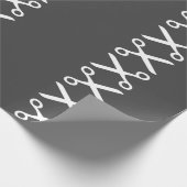 Stijlvolle snijschaar Hairdresser Tailor Cadeaupapier (Hoek)