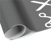 Stijlvolle snijschaar Hairdresser Tailor Cadeaupapier (Rol Hoek)