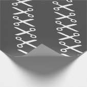 Stijlvolle snijschaar Hairdresser Tailor Cadeaupapier (Hoek)