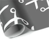 Stijlvolle snijschaar Hairdresser Tailor Cadeaupapier (Rol Hoek)