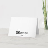 Stijlvolle Snowmen Business/Corporate Holiday Card Feestdagen Kaart (Achterkant)