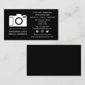 Stijlvolle Sociaal Media Cameraman Freelance Fotog Visitekaartje (Voorkant / Achterkant)