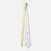 Stijlvolle Solid Cream Color Stropdas –  (Achterkant)