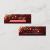 Stijlvolle Sparkles Student Afstuderen Name Card Contactkaartje (Voorkant / Achterkant)