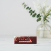 Stijlvolle Sparkles Student Afstuderen Name Card Contactkaartje (Staand voorkant)