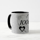 Stijlvolle speciale verjaardagsmok 100e mok (Voorkant links)
