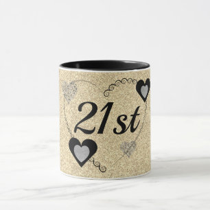 Stijlvolle speciale verjaardagsmok 21 mok